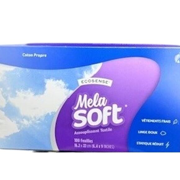 Melaleuca Ecosense Clean Cotton MelaSoft 16 oz Dryer Sheets-100 Sheets in Box - Picture 3 of 5